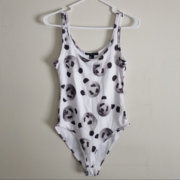 Size S, Forever 21, Panda Bodysuit - Picture 1 of 4